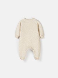 Комбинезон-косуха с закрытой ножкой "Ванильный пудинг" утепленный 0+