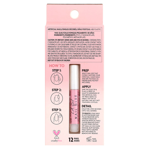 L.A. Girl, Oh So Shiny, искусственные ногти, гелевые типсы для сияния ногтей, GNT155, современный френч, набор из 25 предметов