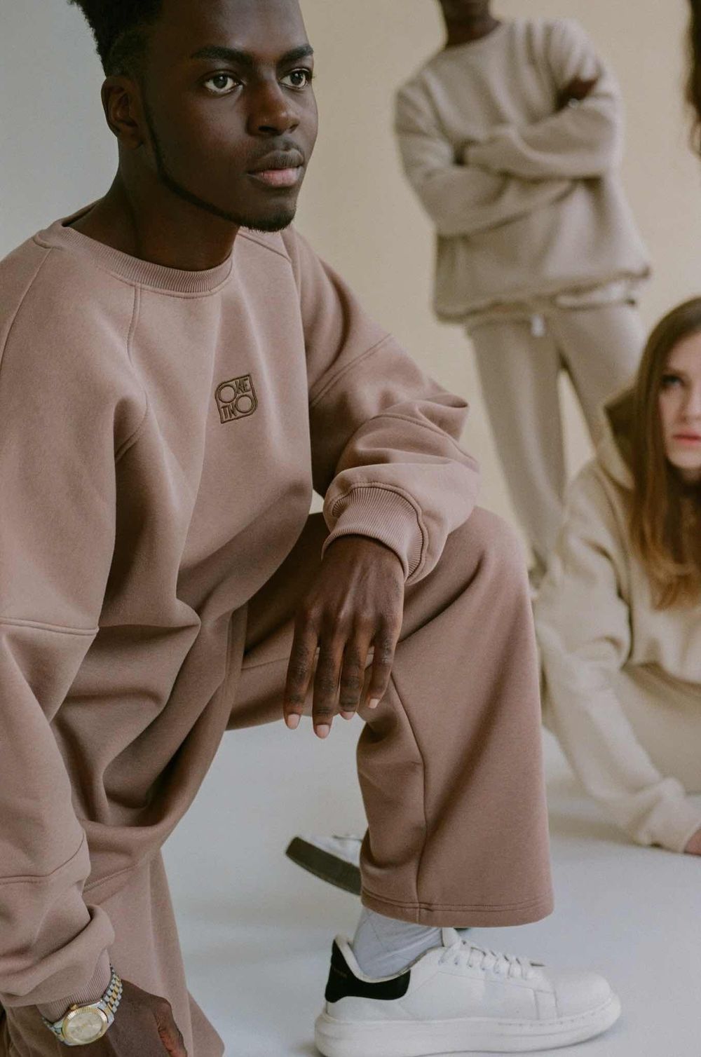 Толстовка ONE TWO "MULTICOLOR" Начес Синопия Фреско