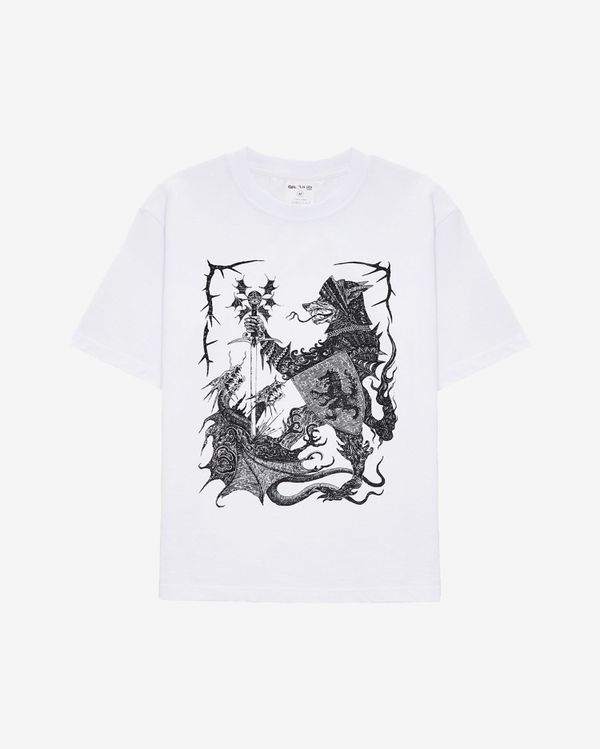 Футболка Warrior Wolf белая - фото 1