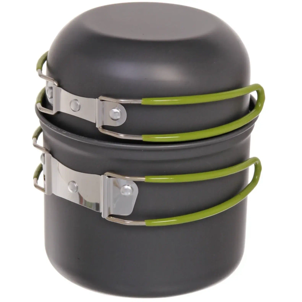 Набор посуды походной (2 котелка 0,8л, 1л с крышкой-ковшом Caps703)
