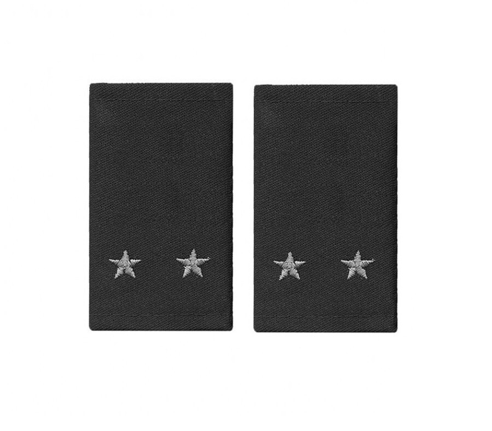 Фальшпогоны черные вышитые серые звезды лейтенант