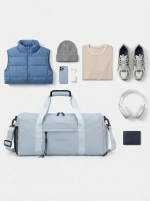 Сумка спортивная QOZA Limited Edition, голубая, 21 л