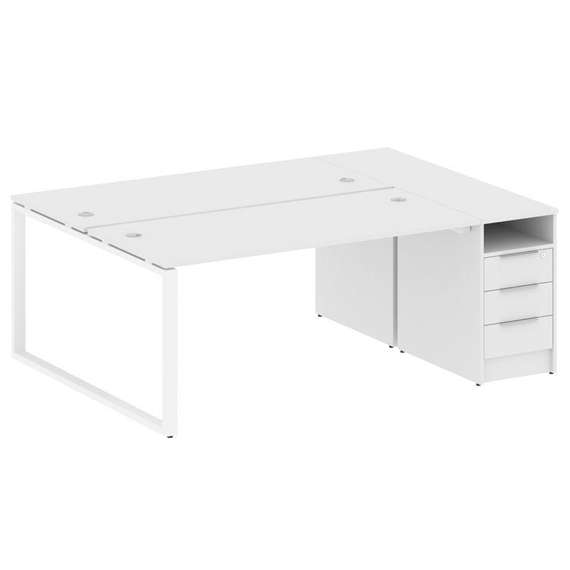 Метал Систем Рабочая станция с тумбой на О-образном м/к БО.РС-СТП-2.4