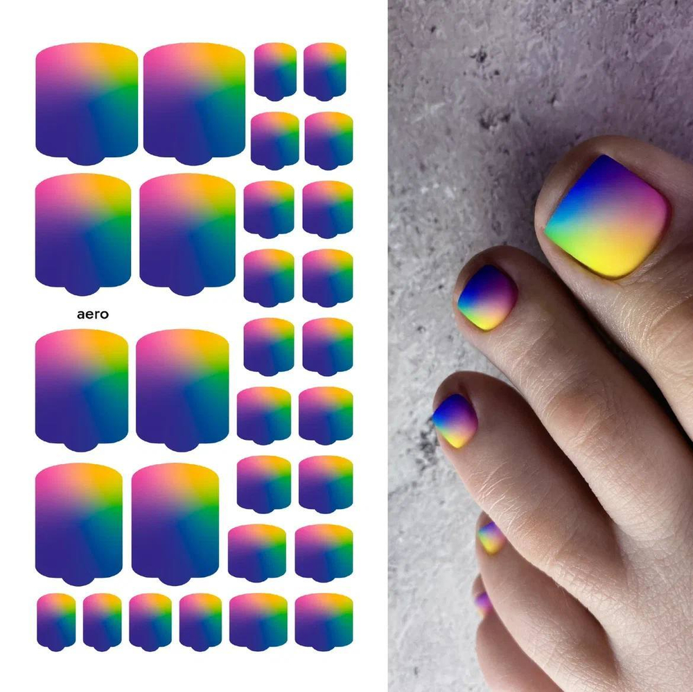 Плёнки для педикюра by provocative nails aero