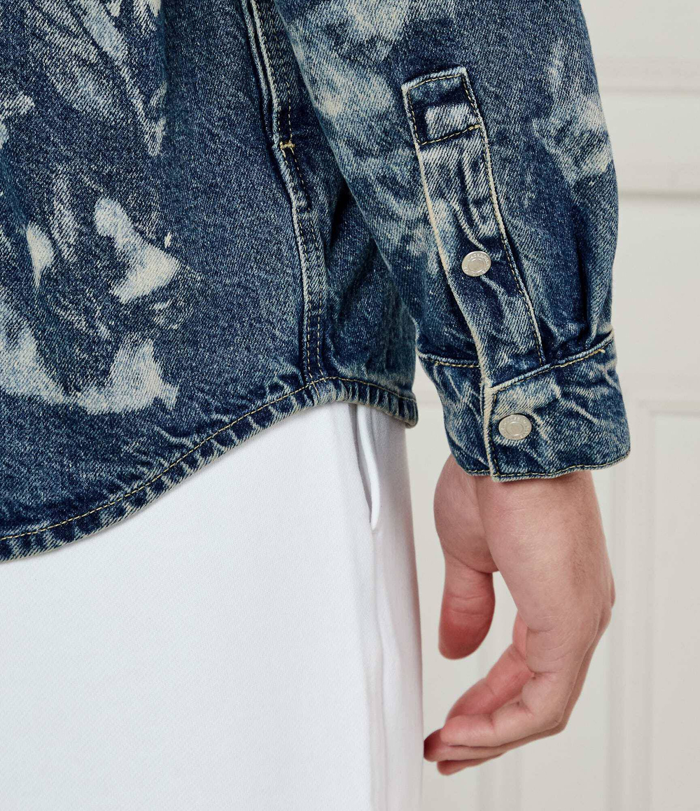 Джинсовая рубашка Karl Lagerfeld Jeans - голубой(A1M16013)