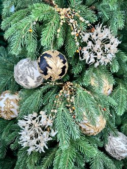 Веточка 56см акрил ChristmasDeLuxe premium collection коричневая