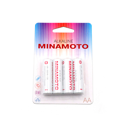 Батарейка MINAMOTO LR6 (AA) Alkaline/4/192/