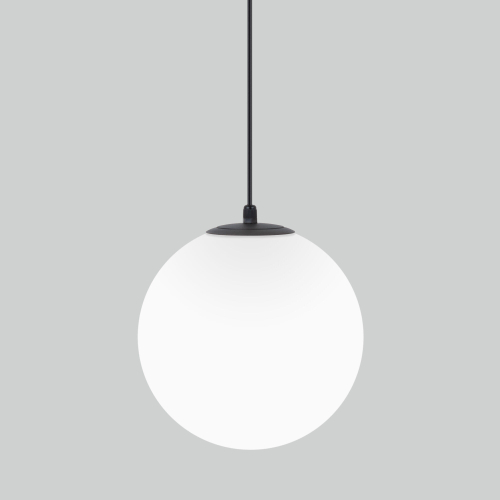 Светильник садово-парковый со стеклянным плафоном Sfera H 35158/U черный