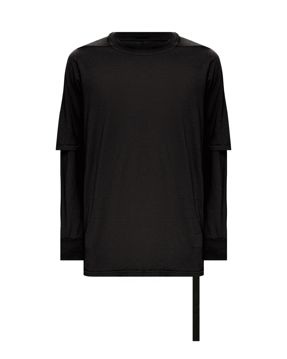 RICK OWENS DRKSHDW ЛОНГСЛИВ ЧЕРНЫЙ HUSTLER