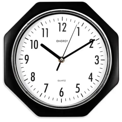 Часы настенные кварцевые ENERGY модель ЕС-06 восьмиугольные
