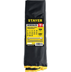 STAYER HERCULES, 18 шт, 6 - 32 мм, набор комбинированных гаечных ключей, Professional (27081-H18)