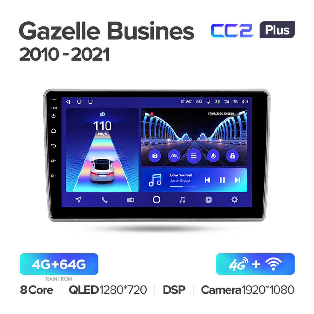 Teyes CC2 Plus 9" для Газель Busines 2010-2021
