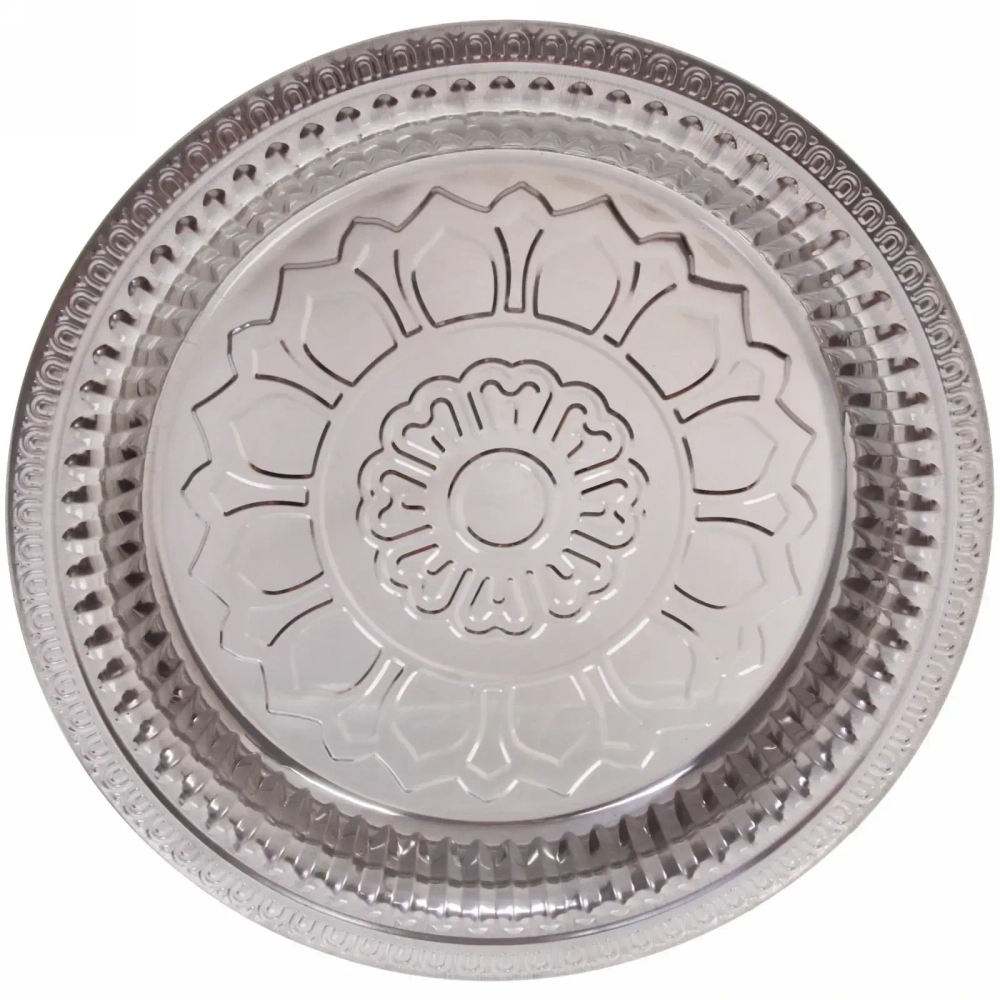 Поднос металлический «Цветок» 35см