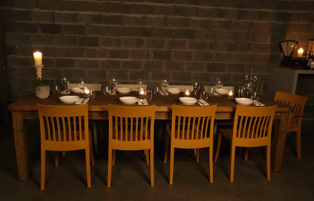 Стул пластиковый Papatya Eden-S, темно-желтый