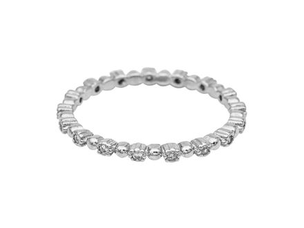 Фаланговое кольцо "Дорожка" со стразами