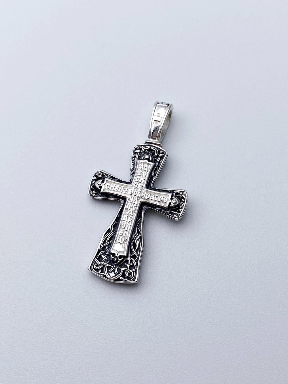 Крест из серебра/Чернение
