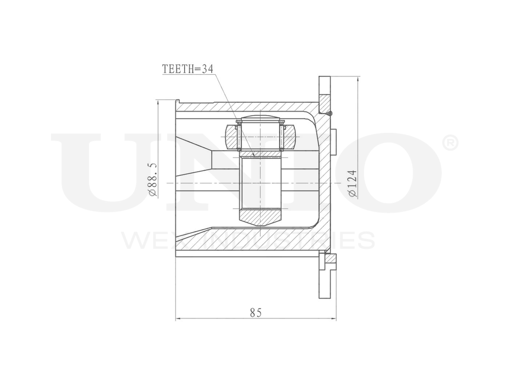 ШРУС внутренний UNIO CVJ-30127
