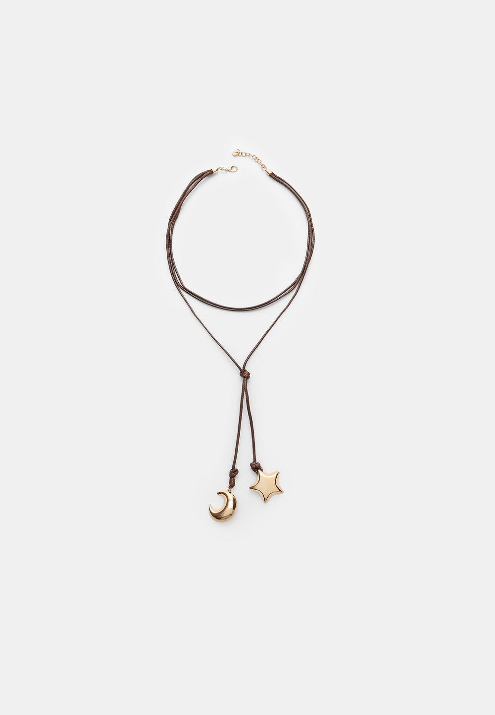 STRADIVARIUS Ожерелье из шнура «Луна и звезды», золотой