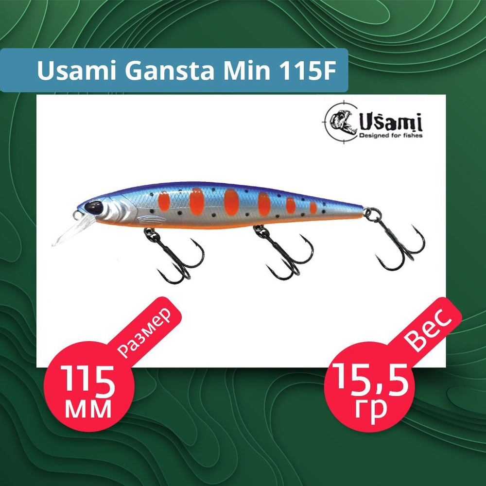 Воблер для рыбалки Usami Gansta Min