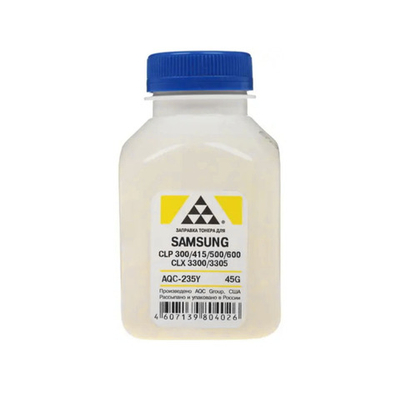 Тонер для SAMSUNG CLP 300/315/320/325/360/415/500/510/600/610/660/CLX3300/3305 Yellow (45г) (AQC-США) фас.Россия