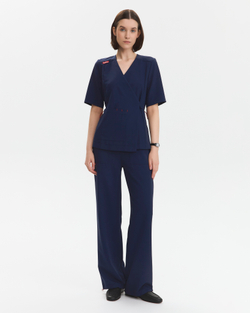 Брюки свободные медицинские женские Йошо, нэви