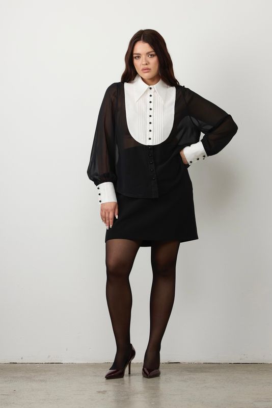 Юбка мини, черный