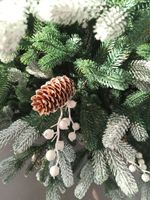 Заснеженная ель с шишками «Амелия» (Литая хвоя) от 1,2 м до 2,4 м