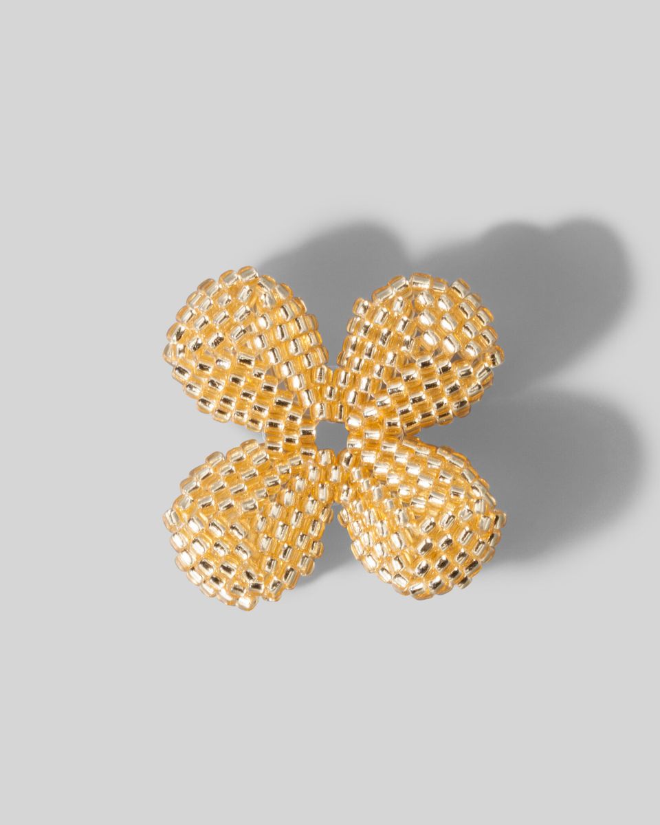 Цветок Beaded Flower Golden