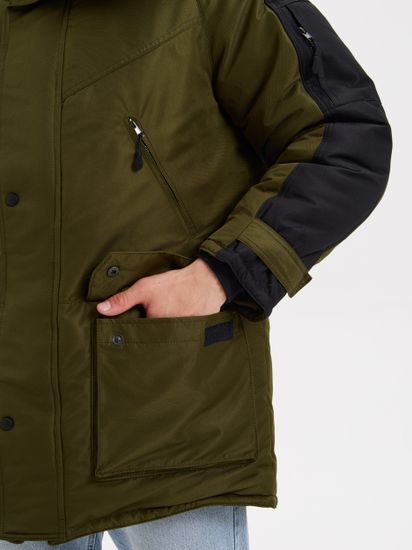 Куртка зимняя "Премьер" (оливковый/черный)