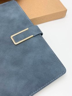 Блокнот А5 в коробке серый линейка 60л (88447)