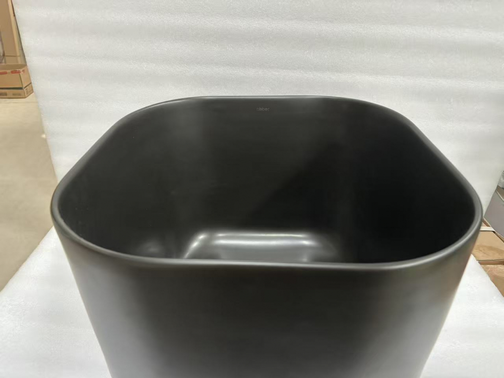 Раковина накладная ABBER Rechteck AC2222MB черная матовая