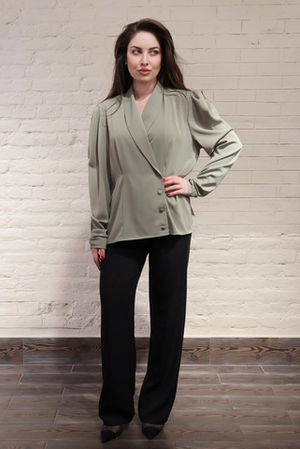 Блуза с шалевым воротником