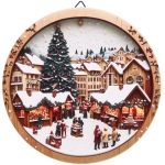 Подставка декоративная керамика 15см «Новогодние гуляния»