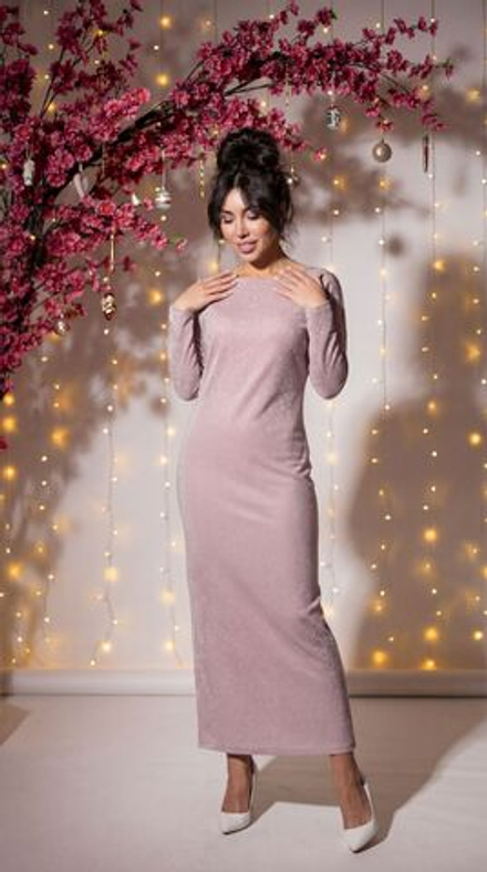 Платье Жемчужное с люрексом