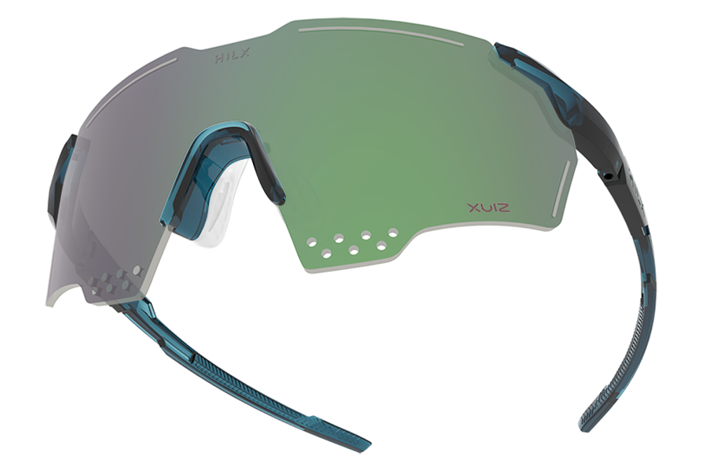 Спортивные очки HILX Gladiator (L) / Shiny Crystal Dark Green / Road Bike Lens