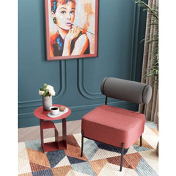 Лаунжж-кресло Roller, тёмно-серое, бордо