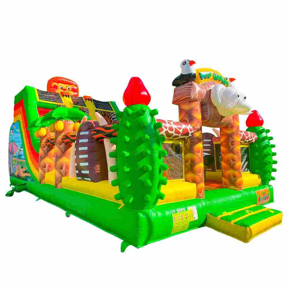 Коммерческий надувной батут «Сафари Ультра», 10*5*6 м.