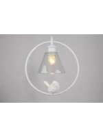 Подвесной светильник с птичкой E27*60W белый