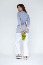 Блуза женская м288 Toray стретч серый29