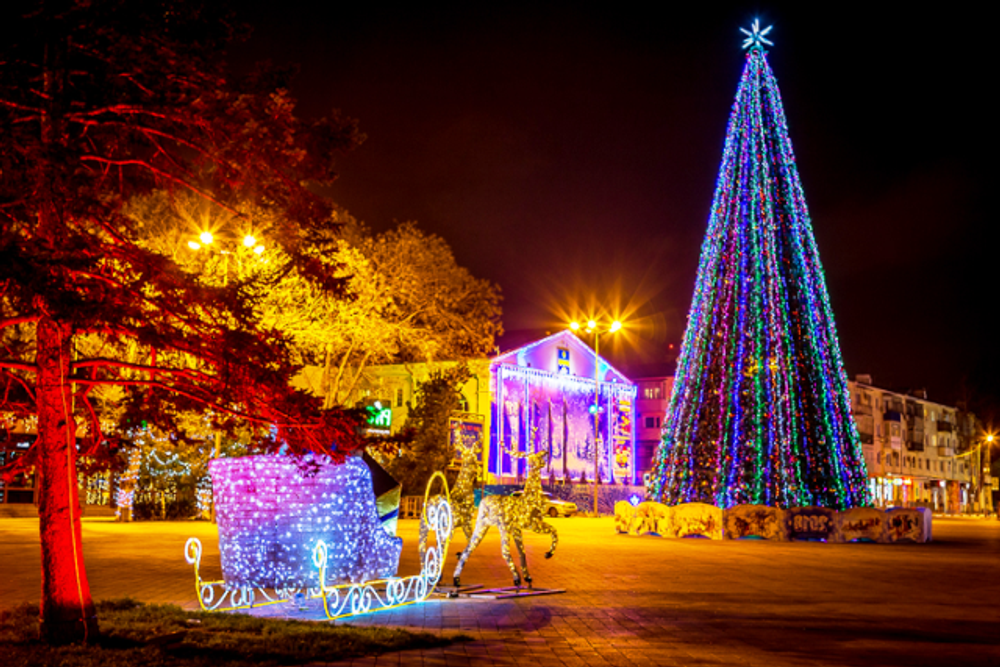 Уличная гирлянда С режимами: Цветная "Классик GT" (24В) - на елку от 3 до 30 м