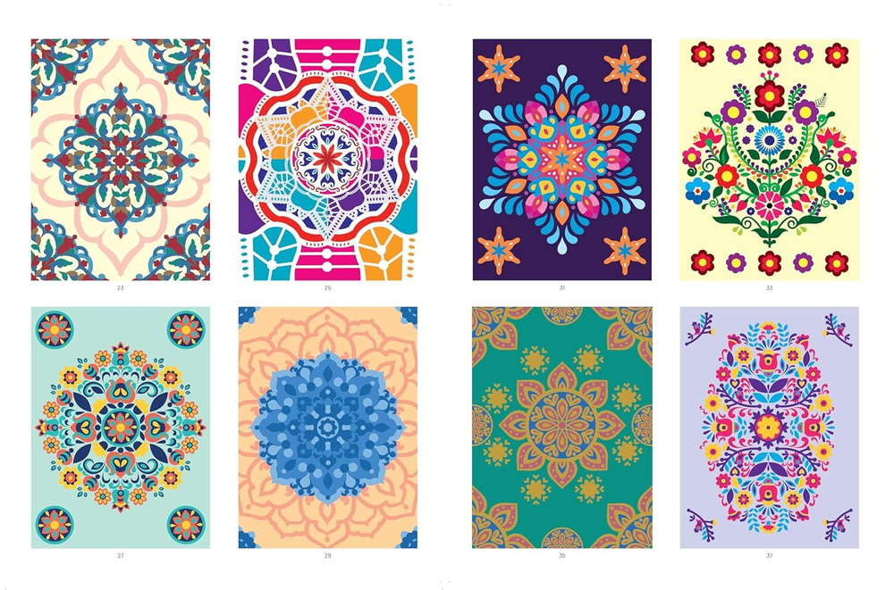 Раскраска по номерам Esprit Mandalas : 40 Coloriages mystère