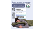 Спальный мешок RoadLike ELBRUS 220*90 см, с компрессионным мешком, зеленый