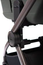 Коляска 2 в 1 Peppy Monaco thermo Green (зеленый), рама серо-коричневая