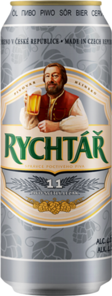 Пиво Рыхтарж 11 Светлый Лежак / Rychtar 11 Svetly Lezak 0.5 - банка