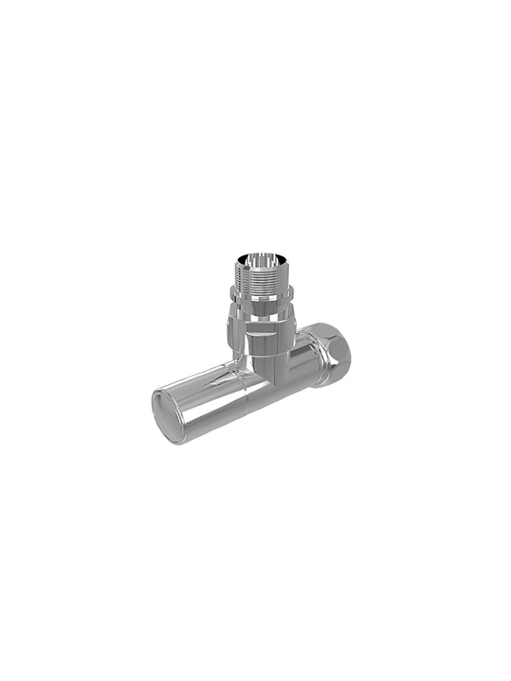 Вентиль угловой Royal Thermo с колпачком, гайкой и наружной резьбой 3/4" х 1/2" гайка - штуцер, пара для полот.