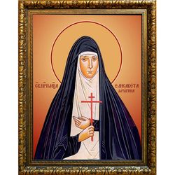 Елисавета Ярыгина, преподобномученица, монахиня. Икона на холсте.