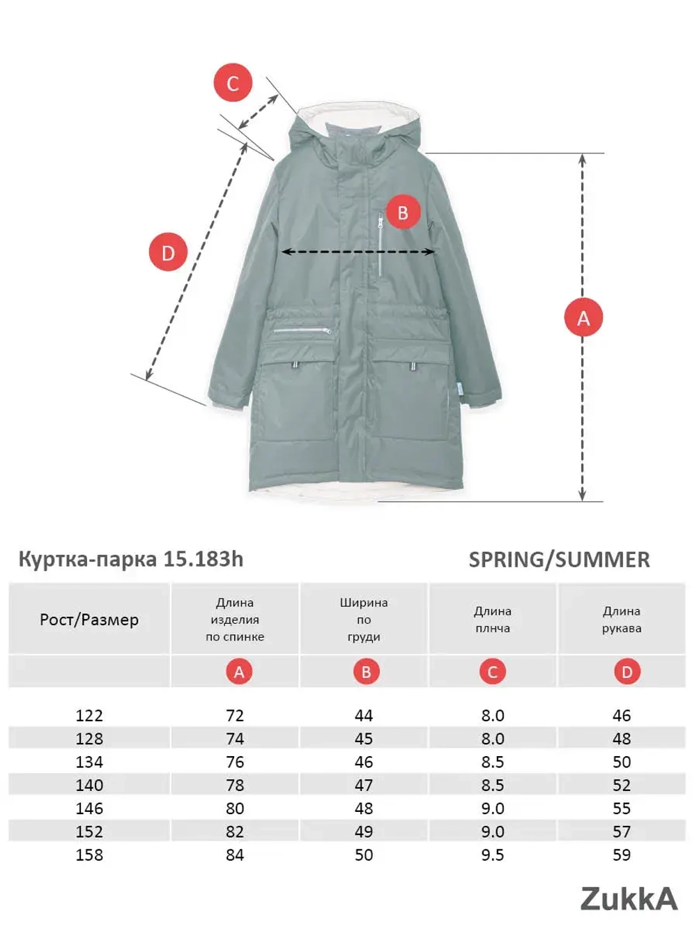 Куртка парка демисезонная мембрана