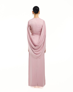 Платье Reina (Рейна) грязно-розовое