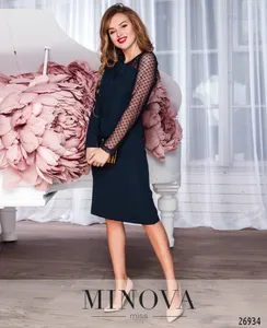 Платье 3109-1-темно-синий Minova